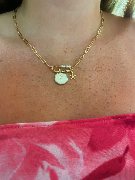 Coastal Faith Charm Necklace